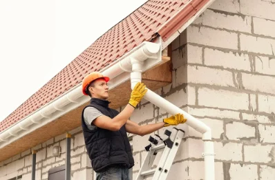Pose et remplacement de gouttières à Durbans
